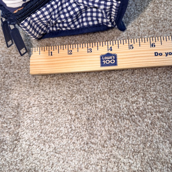Elegant Kids 2000 Vintage Diaper Bag Navy Gingham Puppy Cat EK22114 NWT USA - Picture 10 of 13